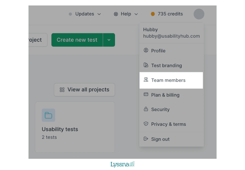 User roles in Lyssna