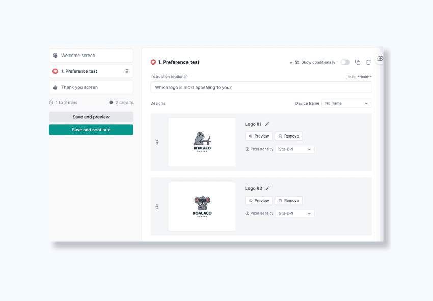 UX tests for gaming