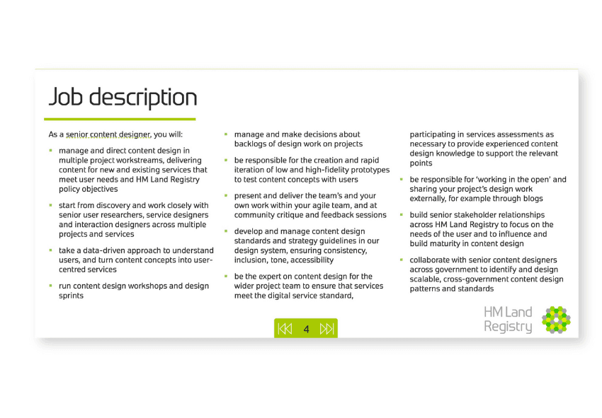 Content design