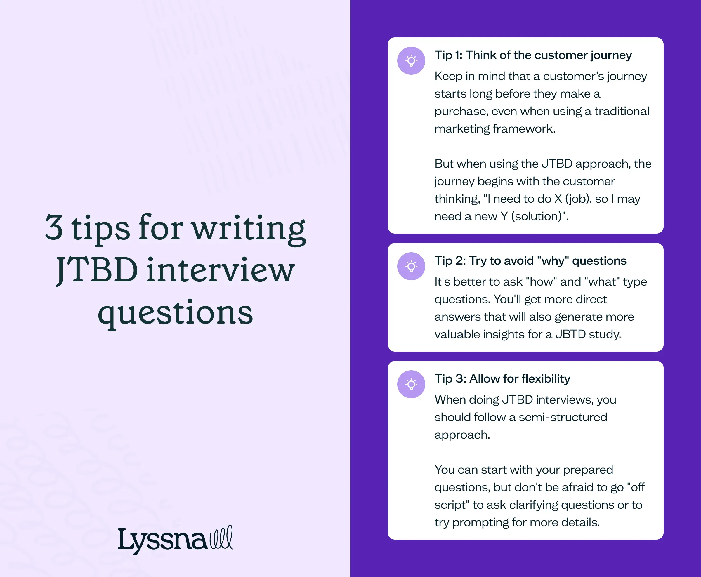 JTBD interviews