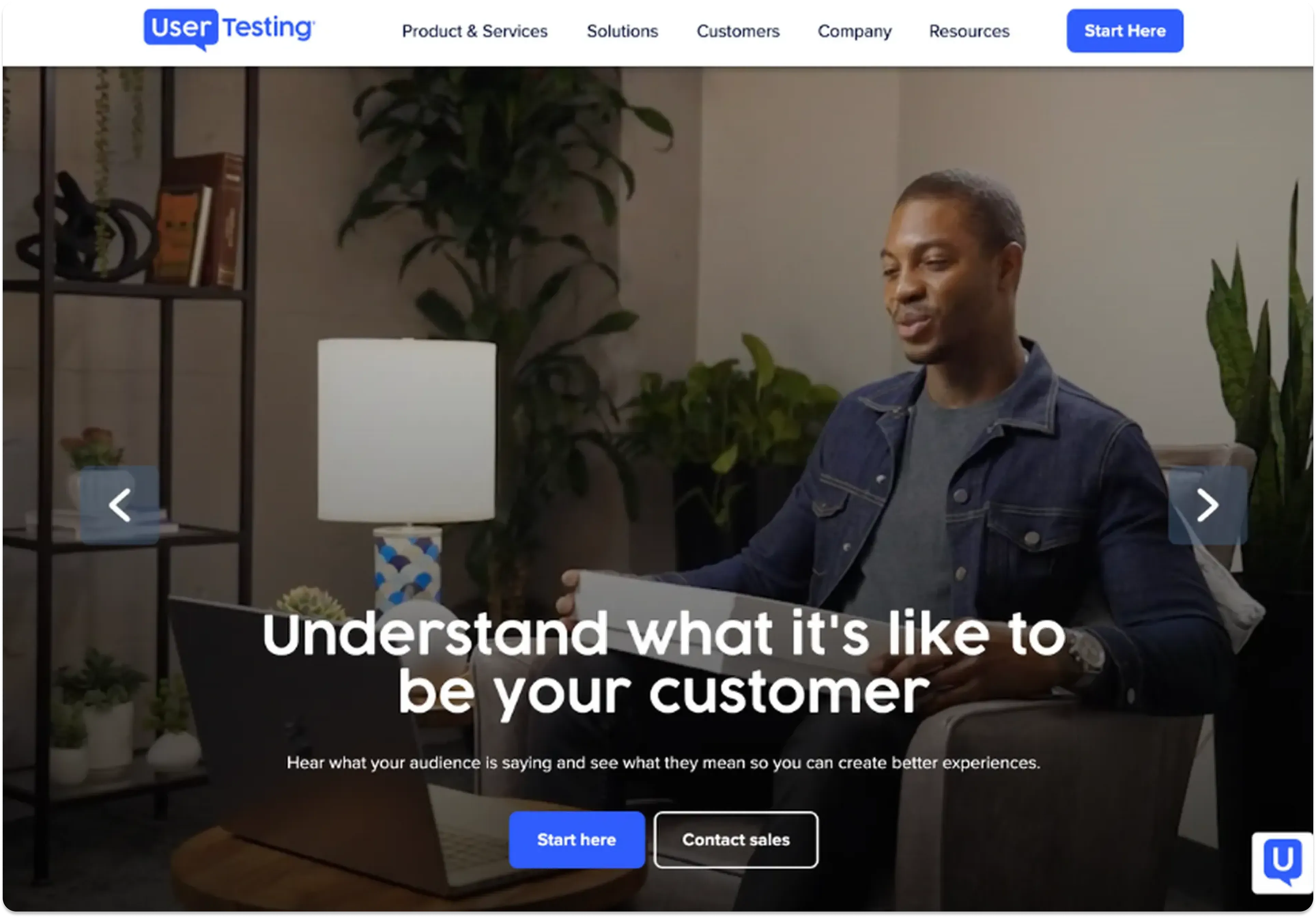 The home screen of the user research platform UserTesting