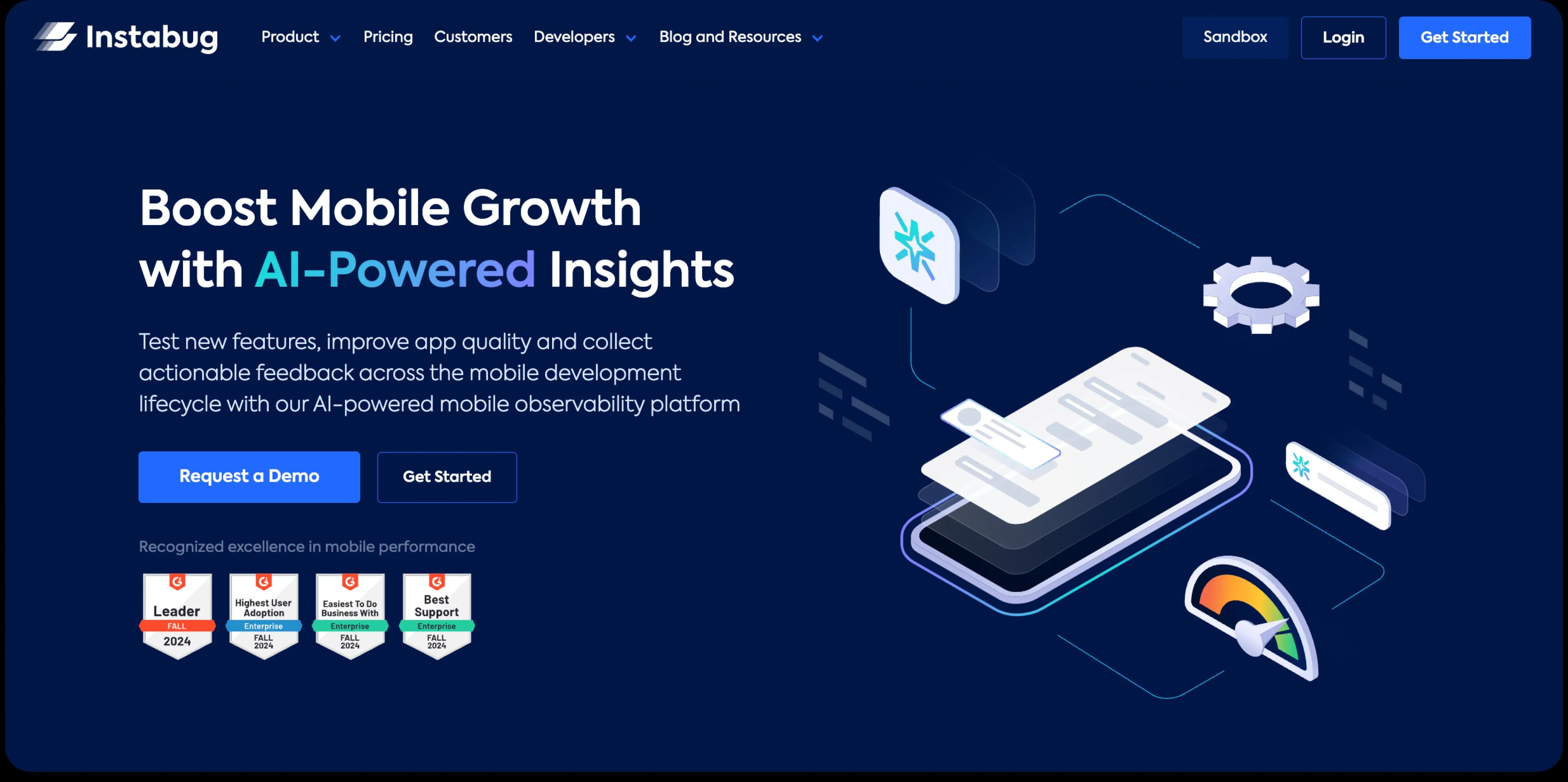 Instabug Homepage