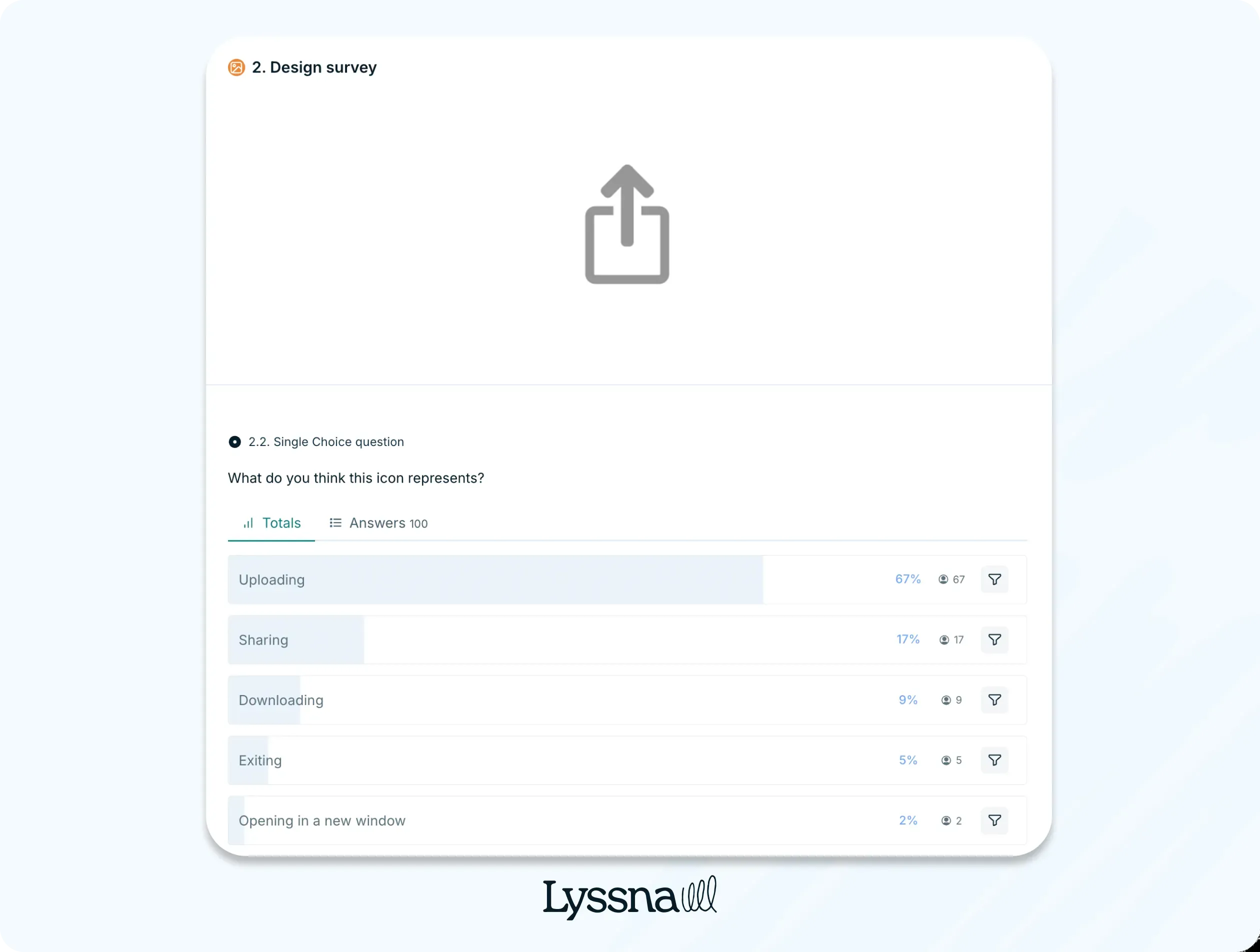 Icon testing guide - Results of Lyssna's design survey